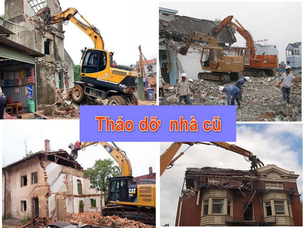 Dịch vụ đập phá, tháo dỡ nhà cũ tại quận Tân Bình - TpHCM